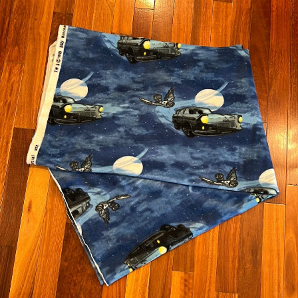 🧙 Harry Potter Flying Car Chamber of Secrets Fleece Fabric